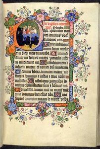 Vigils of the Dead (Office of the Dead), met Gotische quadrata, uit de Bedford Hours en Psalter door English School
