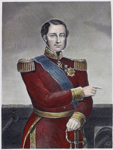 Admiraal Hamelin (gekleurde gravure)