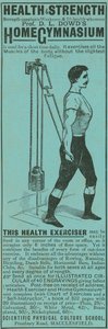 Advertentie voor Professor D L Dowds Home Gymnasium door English School