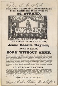 Advertentie voor een optreden van Jeane Rosalie Raymon door English School