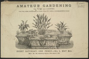 Advertentie voor het tijdschrift Amateur Gardening door English School