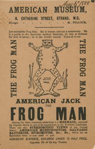 Advertentie voor het Amerikaanse Museum