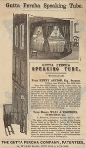 Advertentie voor de Gutta Percha Spreekbuis door English School