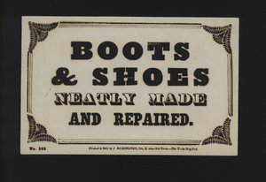 Advertentie: Schoenen en laarzen netjes gemaakt en gerepareerd door English School