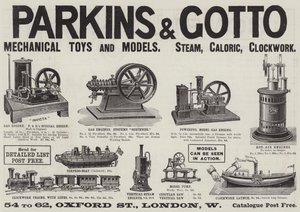 Advertentie, Parkins en Gotto door English School