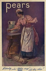 Advertentie, Perenzeep (kleurenlitho) door English School