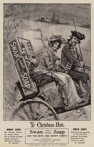 Advertentie, Zwanenzeep (gravure) door English School