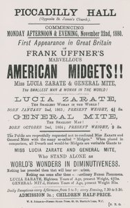 Advertentie voor Frank Uffners Amerikaanse Dwergen door English School