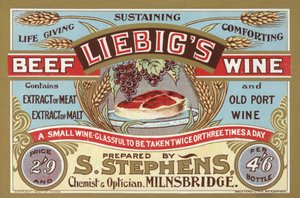 Advertentie voor Liebigs Beef Wine door English School
