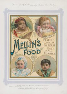 Advertentie voor Mellins Voedsel voor baby