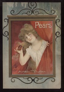 Advertentie voor Pears zeep door English School