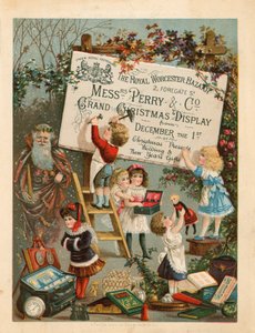 Advertentie voor The Royal Worcester Bazaar, 2 Foregate Street, Londen door English School