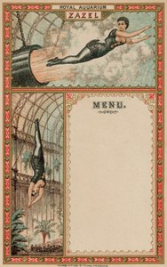 Advertentie voor Zazel de Menselijke Kanonskogel