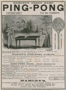 Advertentie voor pingpong door English School
