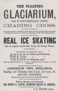 Advertentie voor de Floating Glaciarium door English School