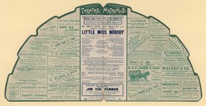 Advertentiefolder voor het Theatre Metropole, Peckham, Londen door English School