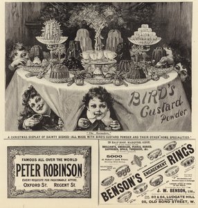 Advertentiepagina uit The Graphic Christmas Number 1897