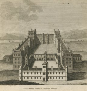 Luchtfoto van Chelsea College door English School