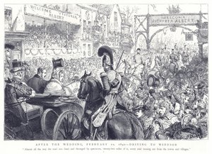 Na de bruiloft, 10 februari 1840, op weg naar Windsor door English School