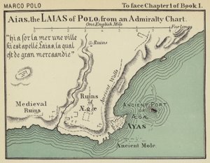 Aias, de Laias van Polo, van een Admiralty Kaart