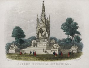 Albert Memorial, Kensington Gardens, Londen door English School