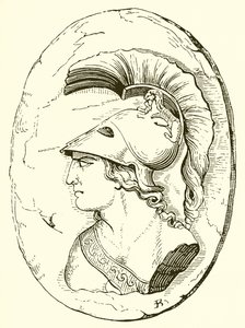 Alcibiades, van een oud beeld (gravure)