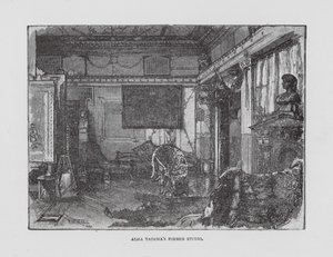 De voormalige studio van Alma Tadema (litho)