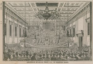 Amateur muziekfestival in Exeter Hall