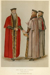 Een Elizabethaanse burgemeester en wethouders, illustratie uit 