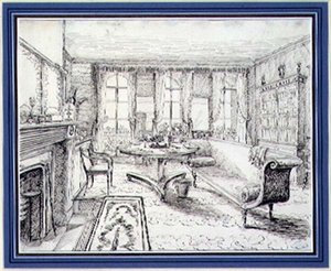 Een Engels Regency landhuis interieur