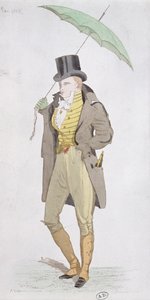 Een Engelse dandy, ca. 1802 door English School