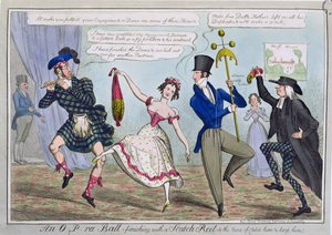 Een O.P.ra Bal, Eindigend met een Schotse Reel op de Deun van Vang Hem en Houd Hem, uitgegeven door S.W. Fores, 1823