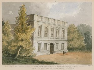 Een oud herenhuis in de bovenste mall, Hammersmith, naar verluidt het paviljoen van koningin Katherine door English School