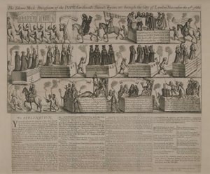Een anti-katholieke processie (1680) door English School