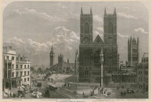 Een architectonische groep in Westminster