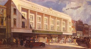 Een gevel van klassiek ontwerp, 1935 door English School