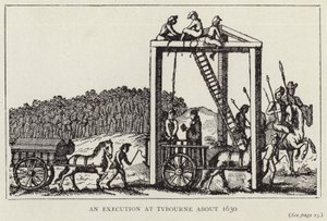 Een executie in Tybourne rond 1630 door English School