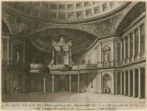 Een binnenaanzicht van het Pantheon, Oxford Street, Londen
