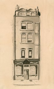 18 Strand, Westminster, Londen, geboorteplaats van Charles Matthews, komiek door English School