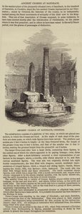 Oude Kruis bij Sandbach (gravure) door English School