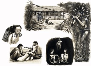 Oude volkeren van de wereld: Blaaspijpjagers van Borneo door English School