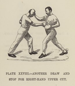 Nog een stop voor rechtse uppercut (gravure) door English School