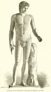 Antinous van de Belvedere, gevonden op de Esquilijn