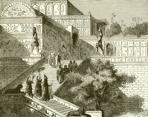 Toegang tot het paleis in Nineveh