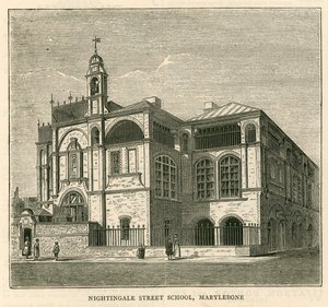 Architectuur van het London School Board: Nightingale Street School, Marylebone, Londen
