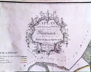 Archief 5629 Beschrijvende Cartouche van een Kaart met de tekst 