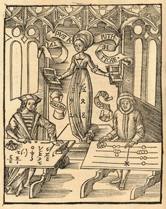 Rekenkunde uit de Margarita Philosophica door Gregor Reisch