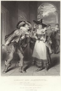Armado en Jaquenetta, Liefdes Labeur Verloren, Act I, Scene II door English School