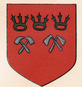 Wapens van de Metselaars van Keulen, uit The History of Freemasonry, volume II, uitgegeven door Thomas C. Jack, Londen, 1883 door English School