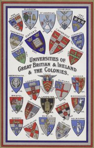 Wapens van de universiteiten van Groot-Brittannië, Ierland en de koloniën